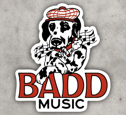 BADD MUSIC MURPHY STICKER WHITE