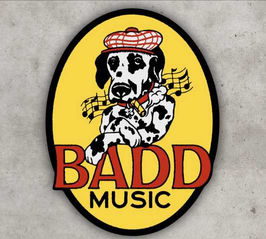 BADD MUSIC STICKER YELLOW