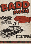 BADD MUSIC PRINT VINTAGE WHITE